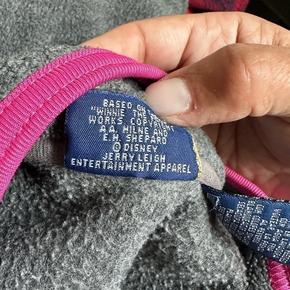 Vintage Disney Eeyore 1/4 Zip Fleece Sweater size L  gray - Picture 6 of 10
